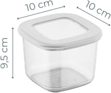 Банки для хранения с герметичными крышками Набор из 24 контейнеров для хранения БЕЗ БИСФЕНОЛА А Для мюсли, хранения муки и сахара Практичный кухонный ящик для хранения всех продуктов (набор из 12 белых 550 мл)