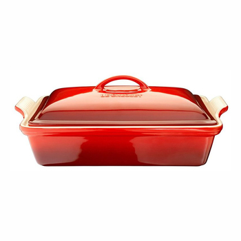 Блюдо для запікання 33 см, червоне Le Creuset
