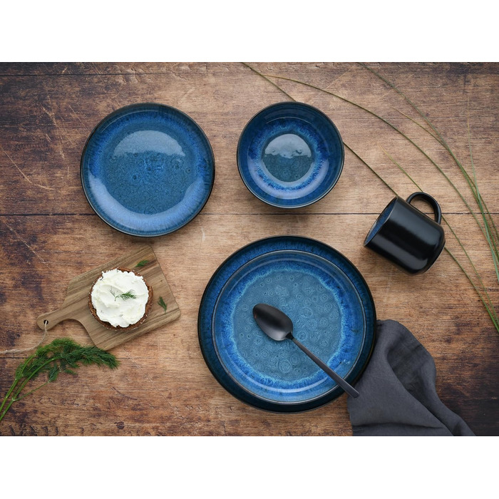 Набор посуды на 2 персоны, 10 предметов, синий Nordic Fjord Creatable