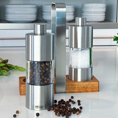 Набір млинів для перцю та солі 13 см на підставці, 3 предмети Menage Classic AdHoc