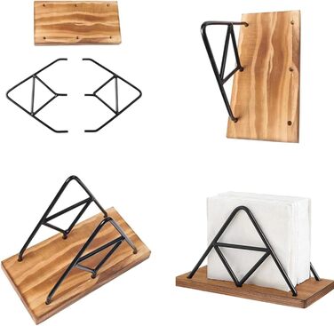 Тримач для серветок дерев'яний вінтажний Eruceky