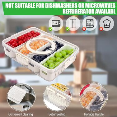 Органайзер для закусок з 8 відділеннями Kezidhp