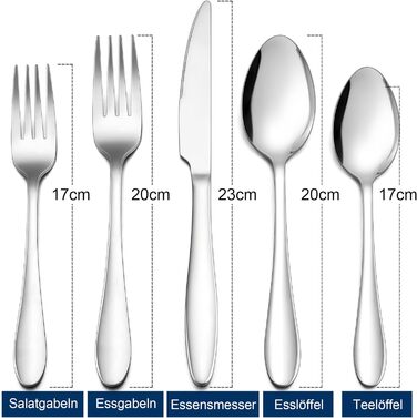 Набір столових приборів з 60 предметів на 12 осіб Herogo