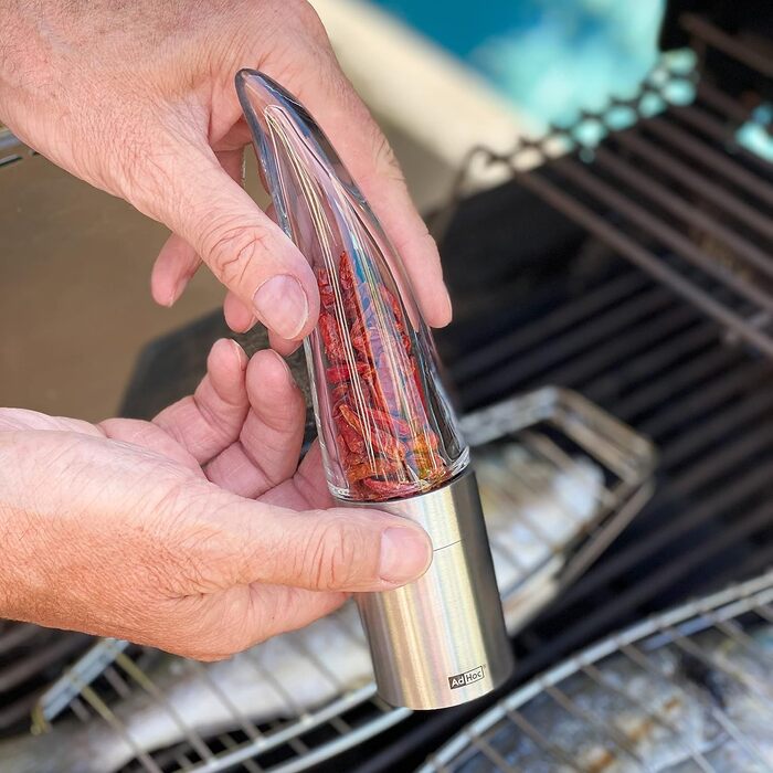 Млин для перцю чилі 20,5 см, подарунковий набір з 20 г перцю чилі, Pepe AdHoc