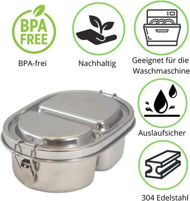 Ланч-бокс металевий для дітей 500 мл Viwanda