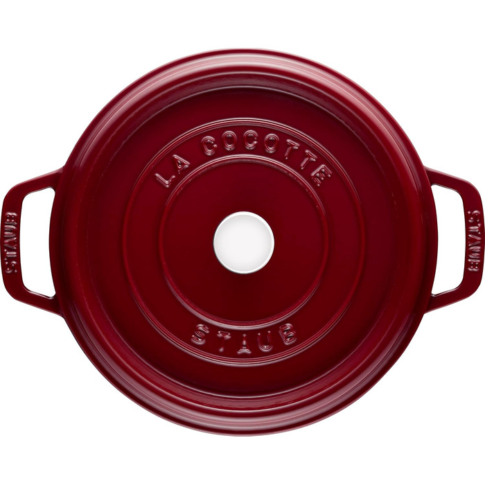 Кокот круглый 24 см, бордо Staub