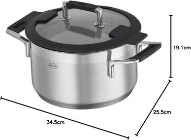 Каструля 24 см з кришкою Silence Pro Rosle