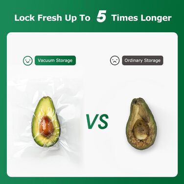 Вакуумні пакети FRESKO 15x25 см / 100 професійних фольгованих пакетів, для всіх вакуумних пакувальників, без BPA, тиснені повітряні канавки, дизайн упаковки, що виймається, пакети для заморожування методом су-від (28 x 40 см-80 г)