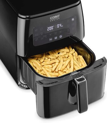 Аерофритюрниця з об'ємом кошика 6 л, 12 автоматичними програмами, таймером від 1 до 60 хв. Caso