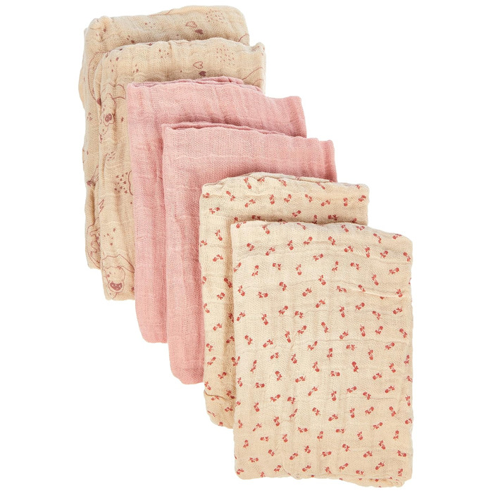 Набір із 6 тканинних/прокладок для дітей/муслінових підгузків унісекс Pippi, 65x65 см (Sheer Bliss)