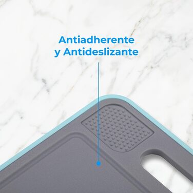 Дошка для розморожування та нарізання 36,5 x 25 см, синій NK