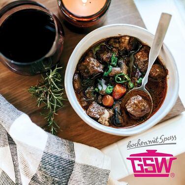 Квадратна жаровня GSW Ceramica високоякісна жаровня з кришкою, ідеально підходить для тушкування, приготування на пару та смаження, також підходить для індукції та використання в духовці синя, литий алюміній, 5 літрів