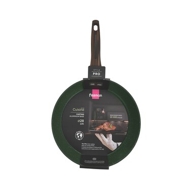 Сковорідка для смаження Fissman 28x6 см CUISINE литий алюміній з антипригарним покриттям (14599)