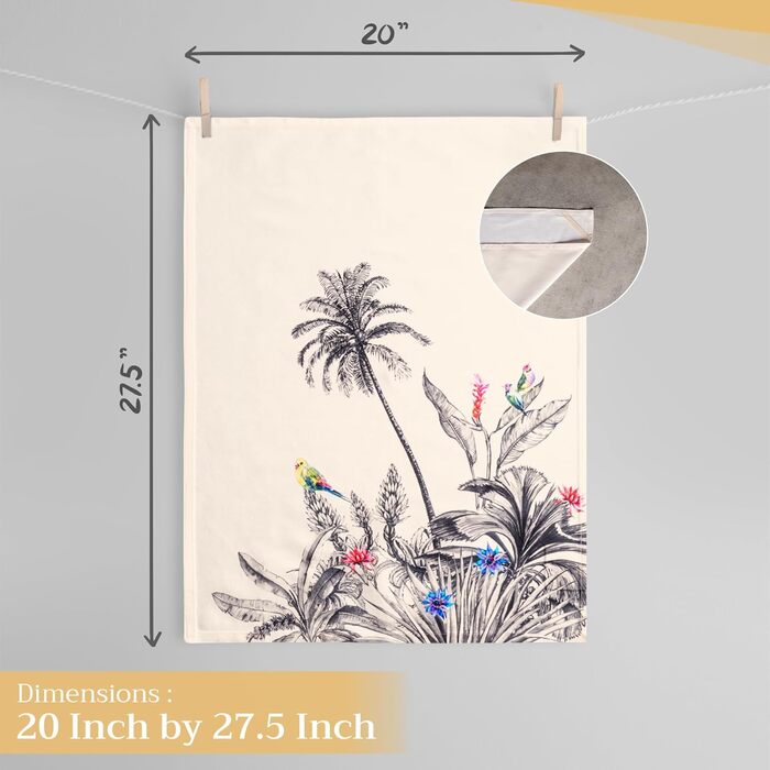 Набір із 3 кухонних рушників універсального призначення, 100 бавовна Барні рушники День подяки/Різдво (50 см x 70 см) (03 - Kitchen-Profiia, 50 x 70 см (набір із 3 шт.)), 39 Hermine Noel