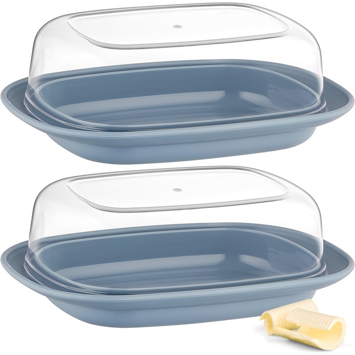 Масляна з пластиковою кришкою, 2 шт. uandu