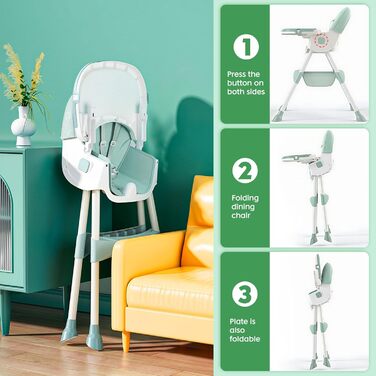 Дитячий стільчик для годування від 6 місяців Maycoly