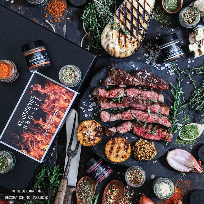 Класичний набір спецій Hallingers - Подарунковий набір спецій ручної роботи, 12 спецій з усього світу (Набір) - Літній подарунок та ідеальний подарунок для барбекю День народження, вітання, новоселення, річниця, безкоштовні класичні спеції., 12 спецій (73