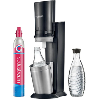 Набір для газування води, 4 предмети, чорний Crystal 3.0 SodaStream