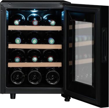 Винний холодильник до 12 пляшок чорний CLIMADIFF