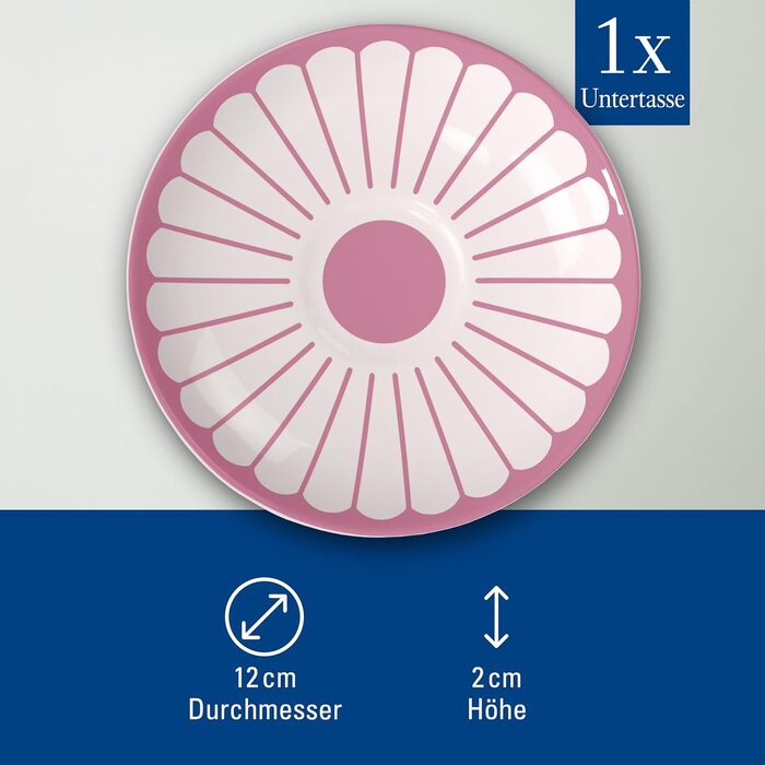 Блюдце до чашки для еспресо 11,7 см, рожевий Fleur Villeroy & Boch