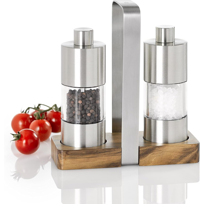Набір млинів для перцю та солі 13 см на підставці, 3 предмети Menage Classic AdHoc