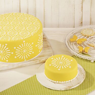 Набір трафаретів з мереживним візерунком для торта, 2 предмета, Mandala RBV Birkmann