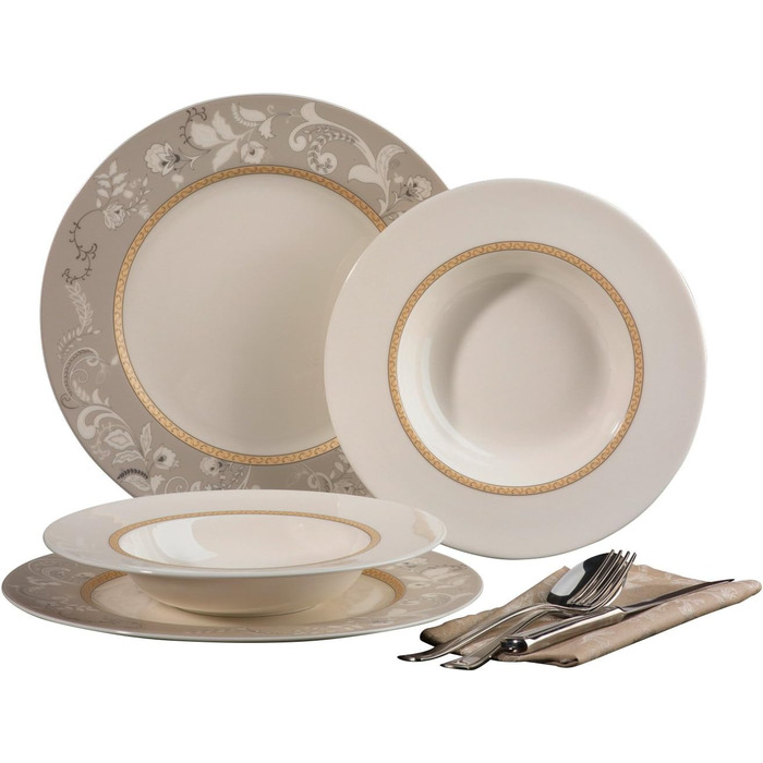 Серія Palacio, набір посуду 30 предметів (столовий сервіз, 12 предметів), 16665