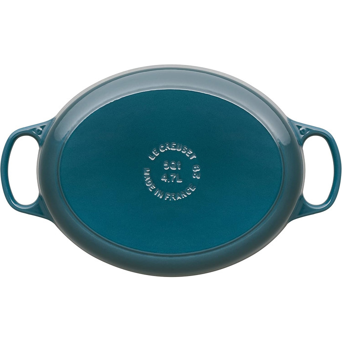 Жаровня 27 см с крышкой, глубокий бирюзовый Signature Le Creuset