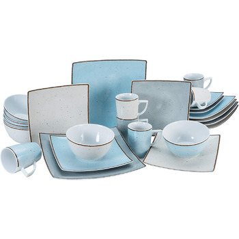 Набір посуду на 6 персон, 24 предмета, New Elegance Vintage Nature Creatable