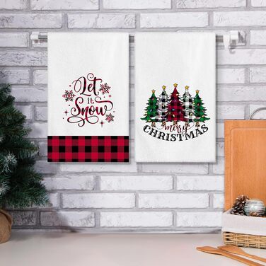 Набір з 4 різдвяних кухонних рушників 45 x 65 см, набір O Ohok