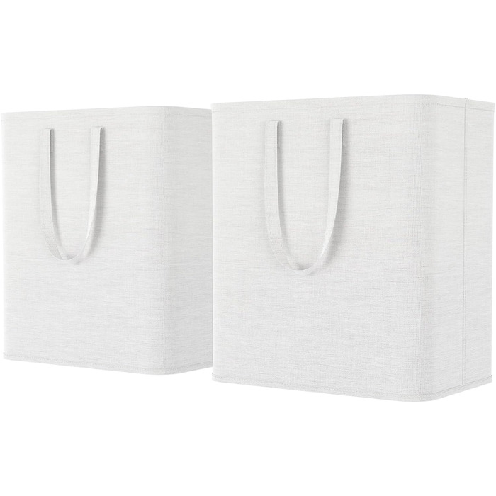 Предмети Кошик для білизни 80 л, Ящик для білизни Контейнер для білизни Збірник білизни Комод для білизни Кошики для білизни Кошики для білизни для квартири, гуртожитку, каравану Пральня, біла (2 x 60 л), 2