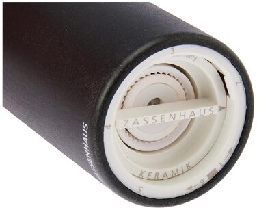 Древесина бука , Регулируемый мелкий или крупный помол , Керамическая мельница Zassenhaus Сделано в Германии , Ручная мельница для перца , Уже предварительно заполненная , Головка из оливкового дерева