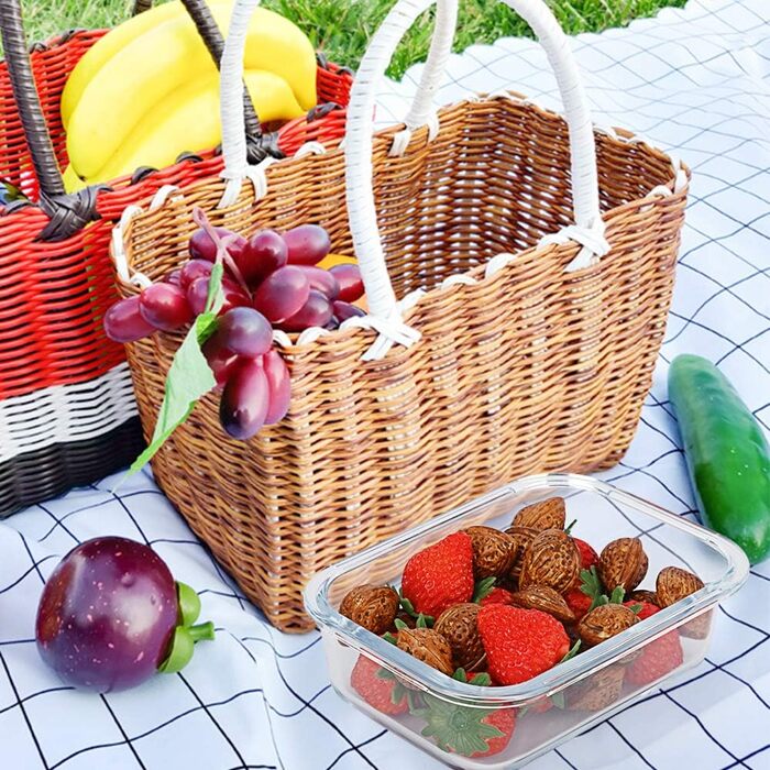 Набор из 10 стеклянных контейнеров для хранения продуктов 625 мл с крышками, серый MCIRCO