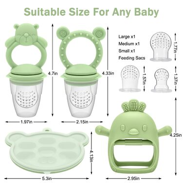 Набір силкіконових ніблерів для дітей 2 шт. CLDY