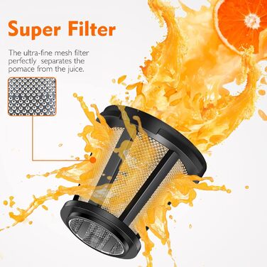 Соковыжималка для овочі та фрукти, 150 Вт Amzchef