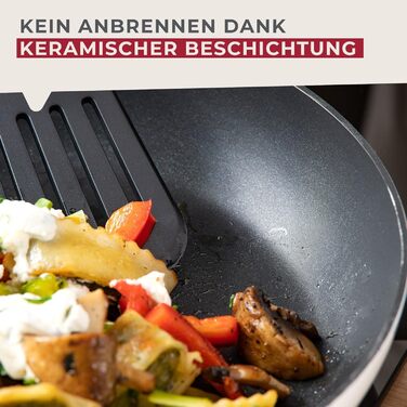 Сковорода 20 см, чорно-біла Arcadalina Fackelmann