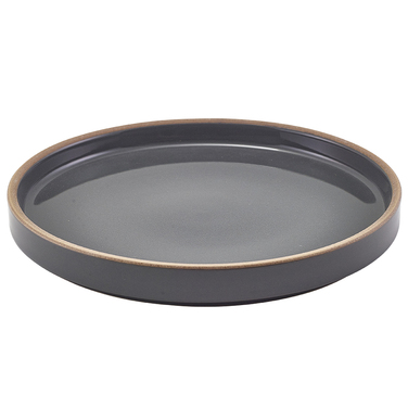 Тарелка презентационная 18*2.3 см с низким вертикальным бортом, Kava Dark Grey Stoneware, GenWare