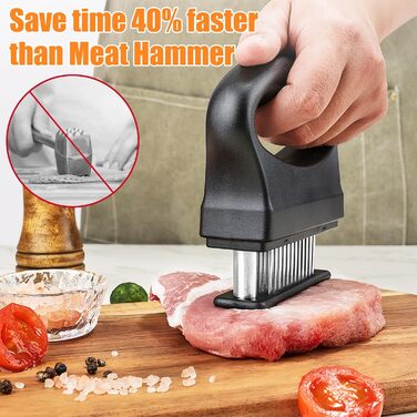 Пресс для мяса из нержавеющей стали с 48 лезвиями черный sdhiiolp