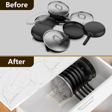 Підставка для посуду розсувна 56 x 20,4 см, на 7 відділень, біла Anhow