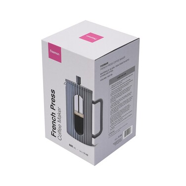 Заварювальний чайник Fissman з поршнем 600 мл скляна колба (9148)