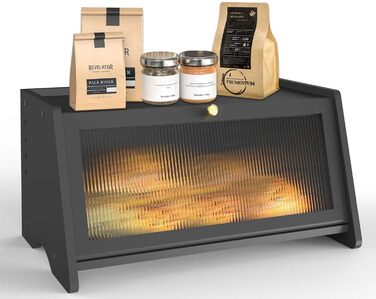 Хлібниця 40 х 21 х 20 см чорний R S Trade