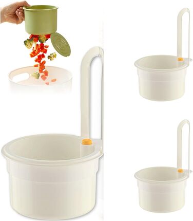 Сітчастий фільтр для раковини, фільтр для раковини, зливний кошик для раковини, органайзер для раковини, кухонне начиння, кошик для фільтра для раковини, кошик для зливу для кухні, підвісний фільтр для кухонного змішувача, (білий ) (білий, 3 шт.)