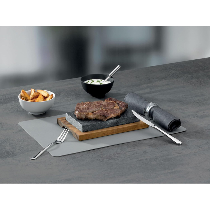 Гарячий камінь з тарілкою для сервірувальні 24 x 16 x 4 см kela