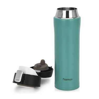 Термос-кухоль Fissman 450 мл синій нержавіюча сталь (9880)