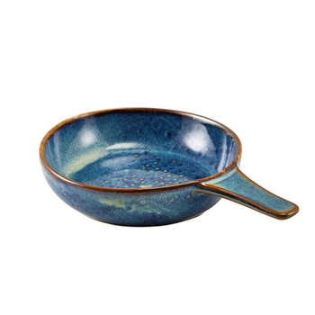 Тарелка глубокая 15.5 см с ручкой, Terra Porcelain Aqua Blue, GenWare