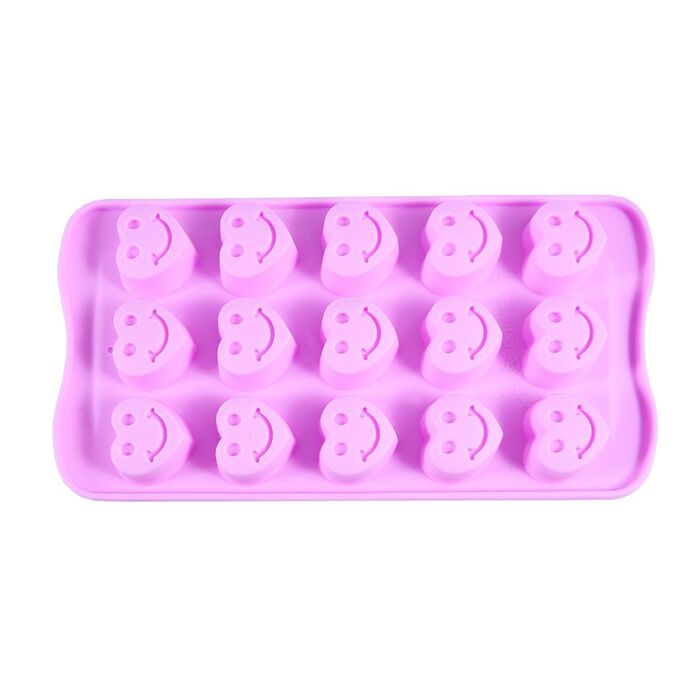 Форма для льоду і шоколаду Fissman 15 осередків Веселі Серденька 21x10,5x1,7 см (6551)