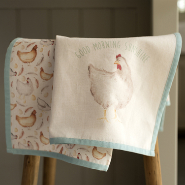 Набор полотенец кухонных CreativeTops FEATHER LANE, хлопок