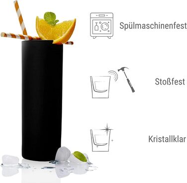Стаканы для кампари 320 мл, набор 6 предметов, черные New York Bar Stölzle Lausitz