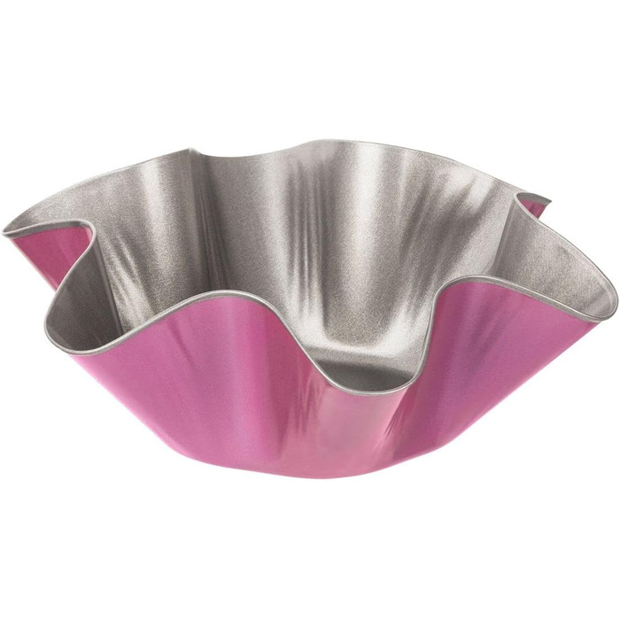 Творча студія Zenker Z7480 Ø 26 см, форма для випічки з плоским дном, кругла форма для торта з антипригарним покриттям, креативна випічка (колір рожевий, сріблястий), кількість (форми для випічки)