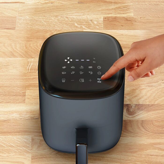 Tefal Мультипіч EasyFry Compact, 1300Вт, чаша-3л, сенсорне керув., пластик, темно-синій